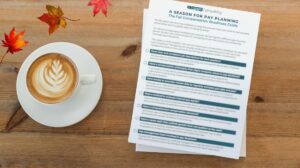 Cover of the Fall Compensation Readiness Guide, a two-page resource for HR and Compensation professionals on best practices and pay evaluation strategies.